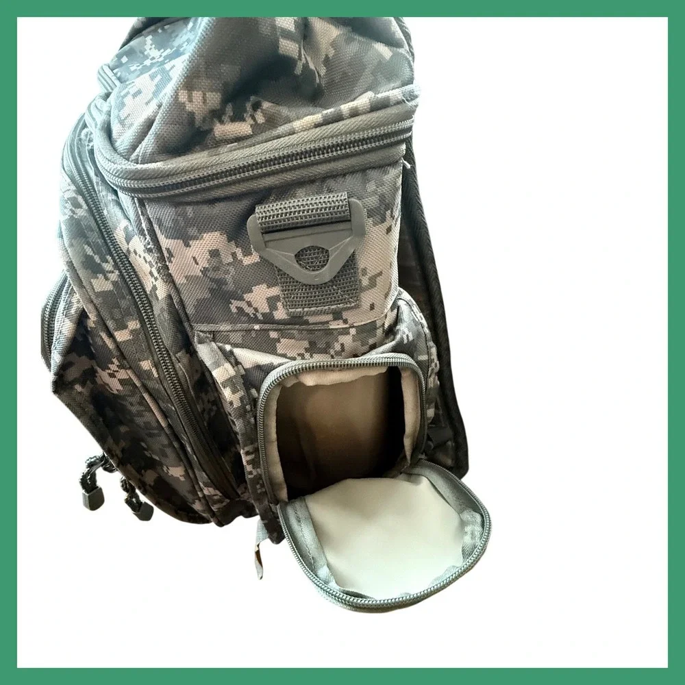 National Guard Digital Camo Tactical Backpack ACU Laptop Bag Organizer Padded